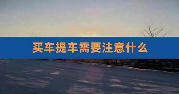 提车注意事项以及验车的步骤（提车验车需要注意什么）