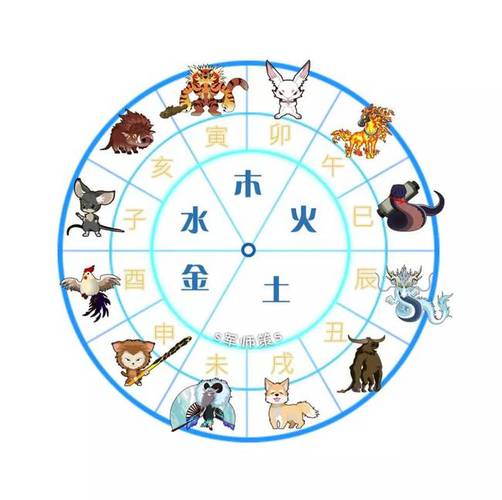 十二生肖与五行对照表（十二生肖对应的五行）