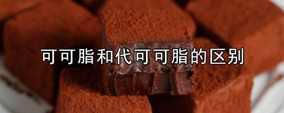 代可可脂和可可脂区别（代可可脂和可可脂区别哪个好）